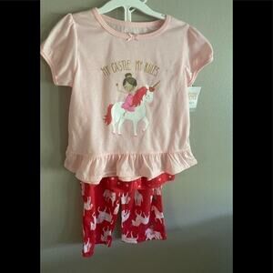 CARTERS GIRLS JAMMIES SIZE 4T NWT